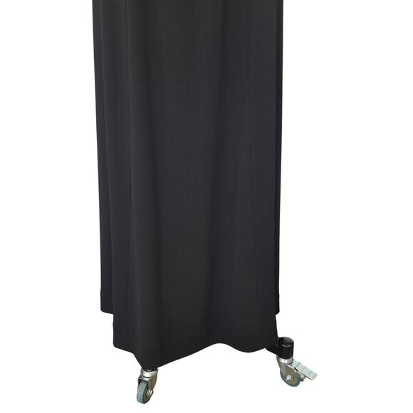 Cache Vintage 90s Black Leather Maxi Dress Size XS P Strapless Reptile Gothic - Picture 6 of 11